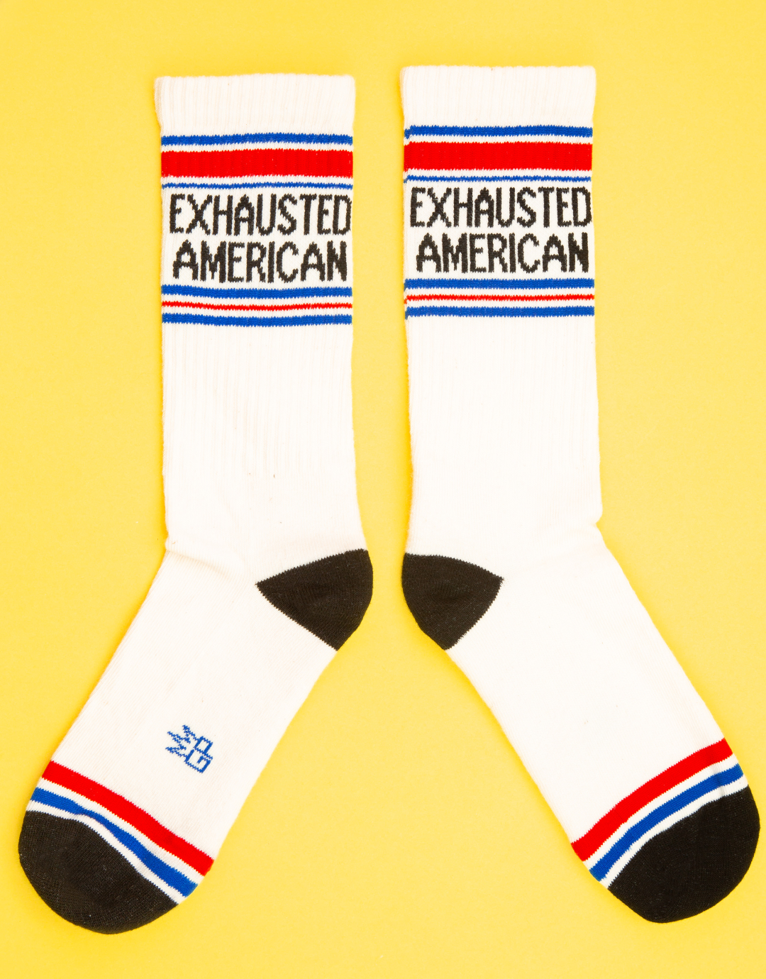 Exhausted American Gym Socks