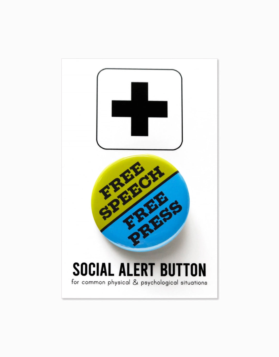 Free Speech / Free Press Button