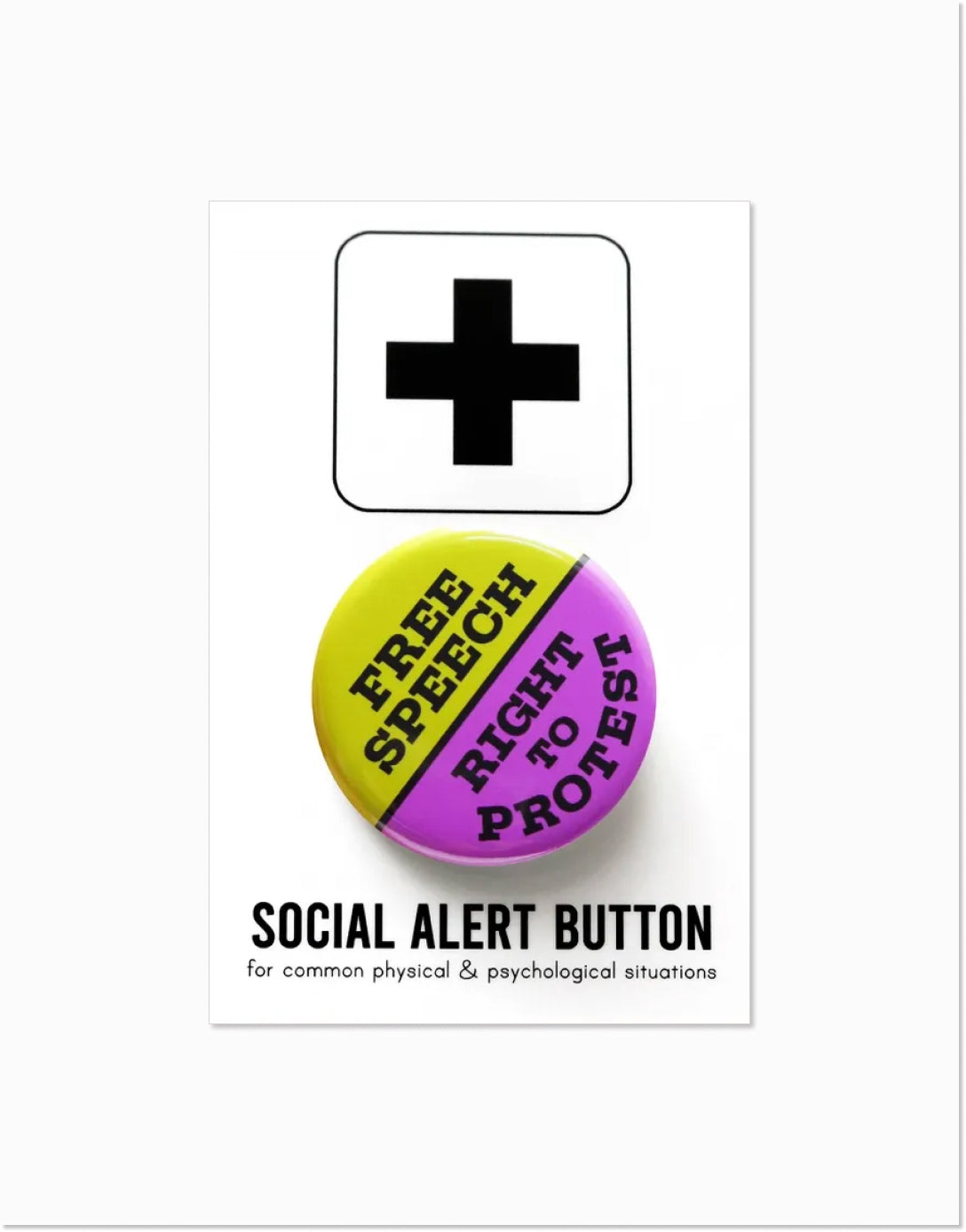 Free Speech / Right to Protest Button
