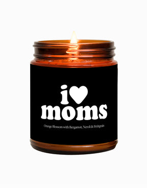 I Love Moms Candle