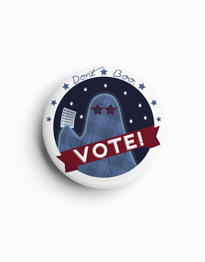 Don't Boo, Vote Sticker and Button Pack