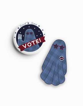 Don't Boo, Vote Sticker and Button Pack