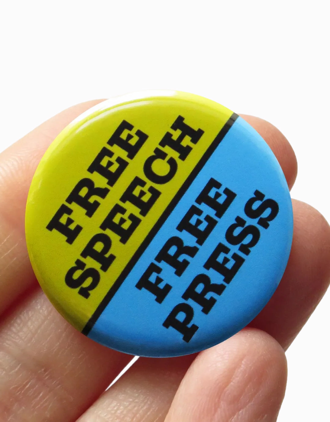 Free Speech / Free Press Button