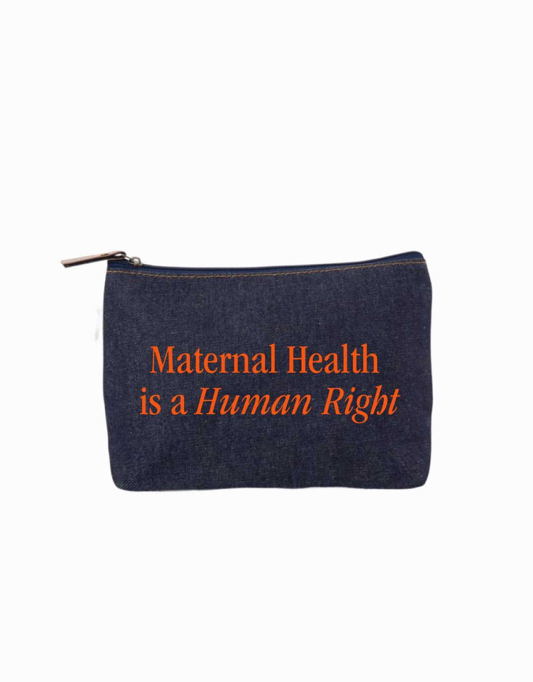 Maternal Health is a Human Right Denim Clutch