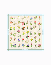 Fifty States, Fifty Flowers Silk Scarf