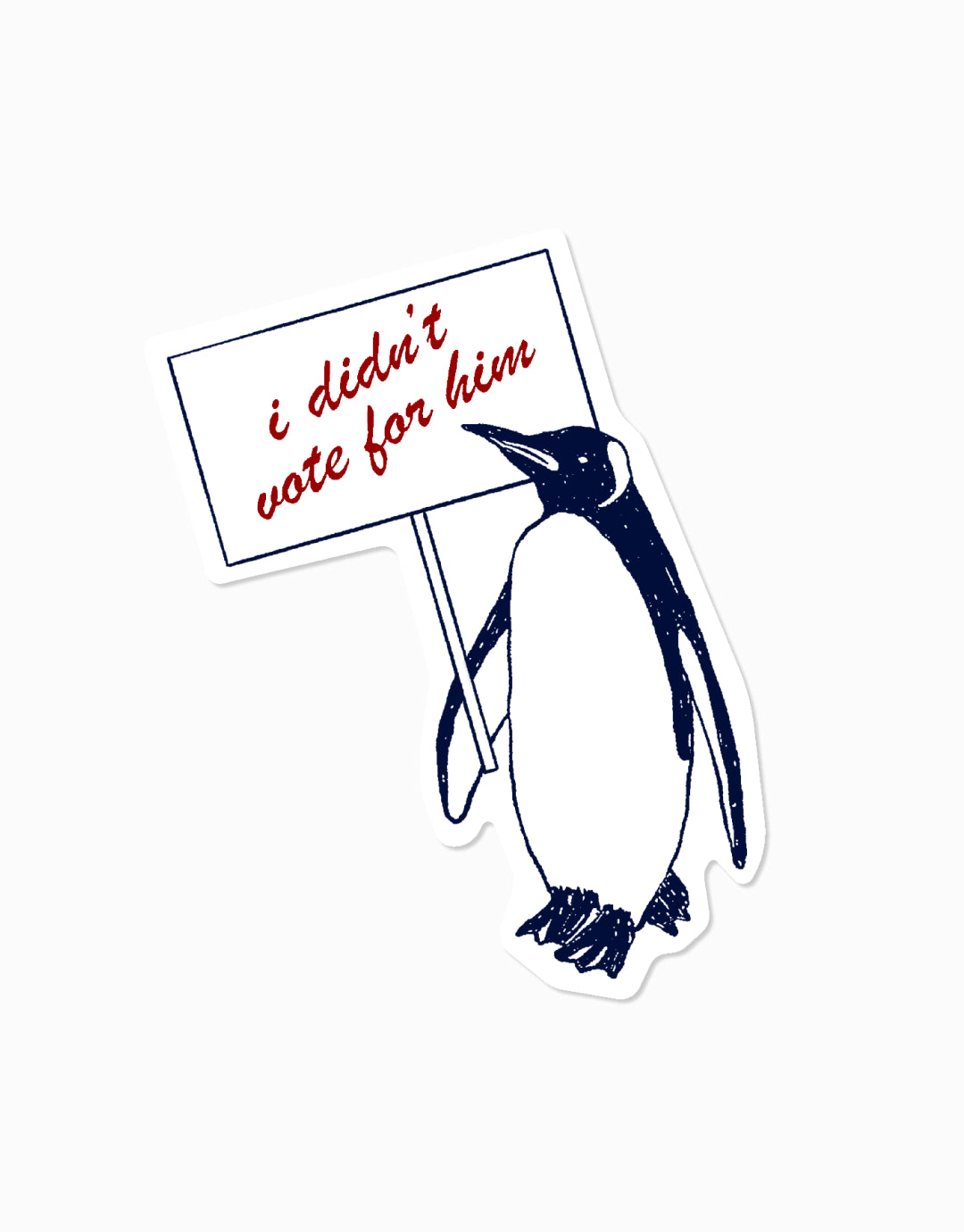 I Didn’t Vote for Him Penguin Sticker Pack