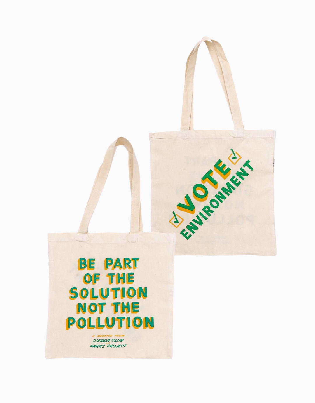 Vote Environment Recycled Tote Bag